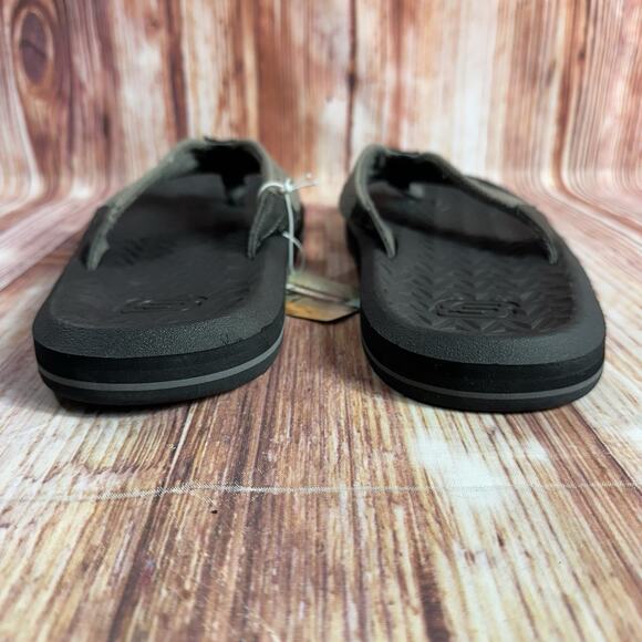 Skechers Surf Combers Mens Size 11 Gray Sandals Thong Flip Flops Open Toe Shoes - Picture 4 of 10